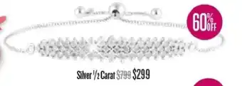 Shiels Bracelet Silver 1/2 Carat offer