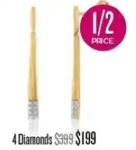 Shiels Diamond Earrings 4 Diamonds offer