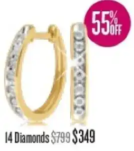 Shiels Diamond Earrings 14 Diamonds offer