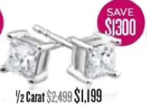 Shiels Earrings 1/2 Carat offer