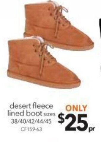 Cheap as Chips Desert Fleece Lined Boot offer