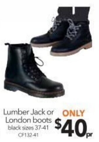 Lumber Jack or London Boots