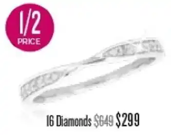 Shiels Wedding & Eternity Bands 16 Diamonds offer