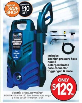 Electric Pressure Washer 1400W