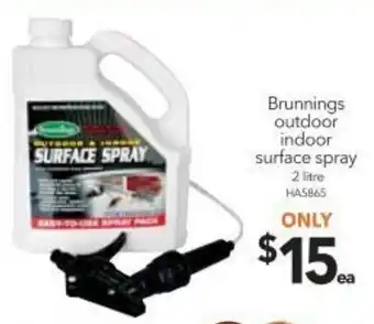 Cheap as Chips Brunning Outdoor Indoor Surface Spray 2 litre offer