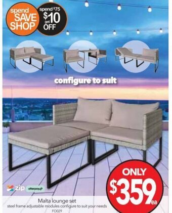 Cheap as Chips Malta Lounge Set offer