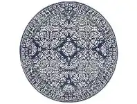 LivingStyles Mirage Gwyneth Transitional Round Rug, 150cm, Navy offer