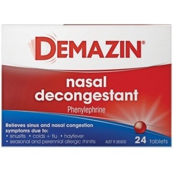 Pharmacy Best Buys Demazin nasal decongestant 24 tablets offer
