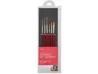 Officeworks Born 6 Pack Assorted Artist Brushes - Round offer