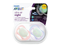Chemist Warehouse Avent Ultra Air Night Soother 0-6 Months 2 Pack offer