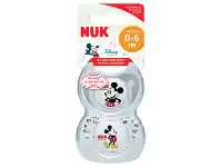 Chemist Warehouse Nuk Mickey Mouse Silicone Soother 0-6 Months 2 Pack offer
