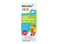 Good Price Pharmacy Brauer Kids Liquid Multivitamin with Iron 200ml offer