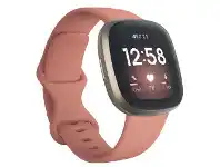 Officeworks Fitbit Versa 3 Smart Watches - Pink and Gold offer