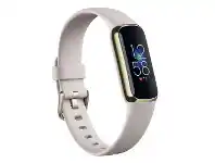 Officeworks Fitbit Luxe Fitness Trackers - White/ Soft Gold offer