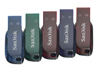 Officeworks Sandisk 5 Pack 16GB Cruzer Blade USB 2.0 Flash Drives offer