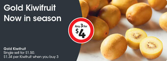 Coles Gold Kiwifruit Now in season offer