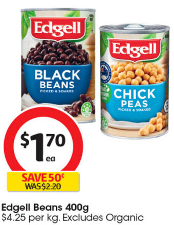 Coles Edgell Beans 400g offer