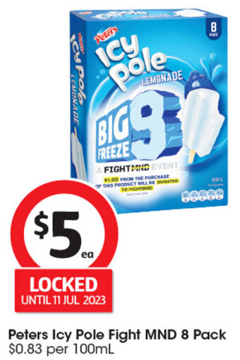 Peters Icy Pole Fight MND 8 Pack $0.83 per 100mL
