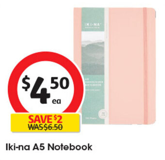 Coles Iki-na A5 Notebook offer