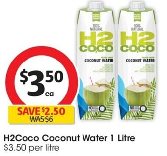 Coles H2Coco Coconut Water 1 Litre offer