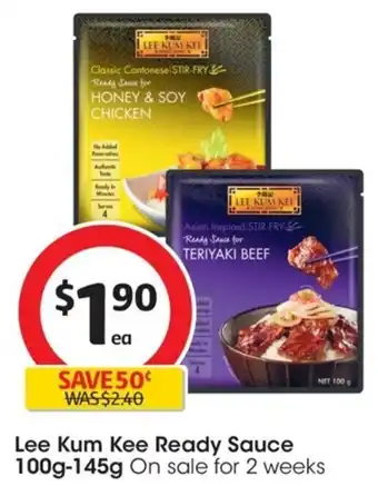 Coles Lee Kum Kee Ready Sauce 100g-145g On sale for 2 weeks offer