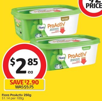 Coles Flora ProActiv 250g offer