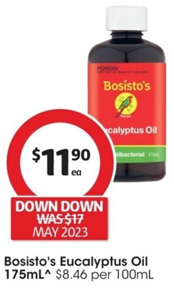 Coles Bosisto's Eucalyptus Oil 175mL^ offer