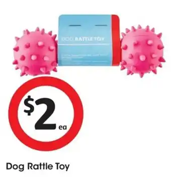 Coles Dog Rattle Toy offer