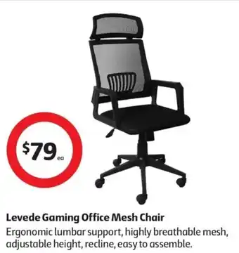 Coles Levede Gaming Office Mesh Chair offer