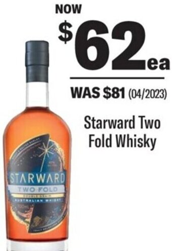 Coles Starward Two Fold Whisky offer