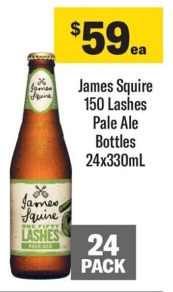 James Squire 150 Lashes Pale Ale Bottles 24x330mL