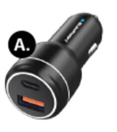 Coles 38W 2 Port Car Charger 1x USB-C and 1x USB-A. offer