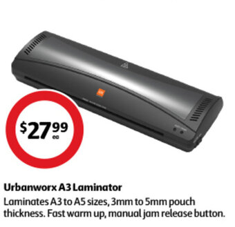 Coles Urbanworx A3 Laminator offer