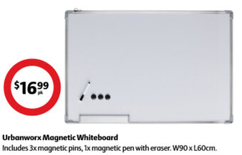 Coles Urbanworx Magnetic Whiteboard offer