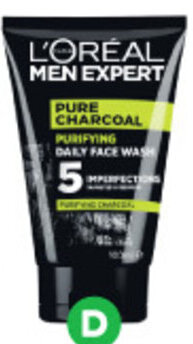Woolworths L'Oreal Men Expert Wash or Scrub 100ml offer