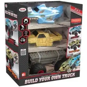 BIG W New eztec 2-pack build your own monster truck 1:16 remote control offer