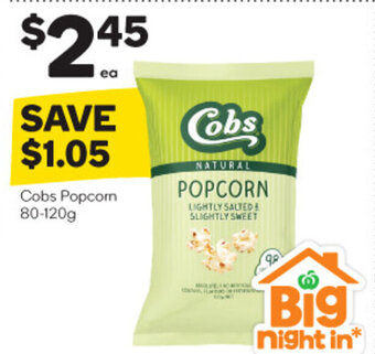 Woolworths Cobs Popcorn 80-120g offer