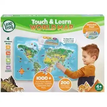 BIG W New leapfrog touch & learn world map offer