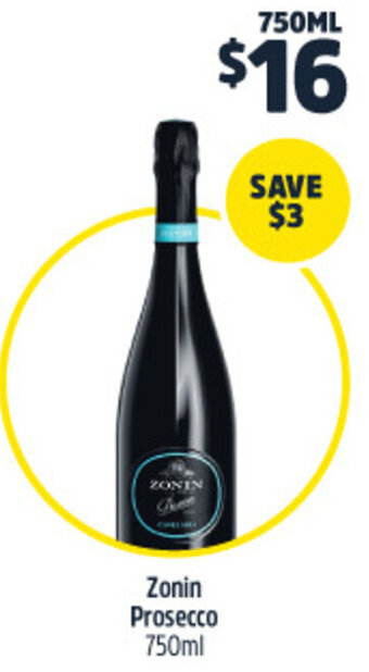 Woolworths Zonin Prosecco 750ml offer