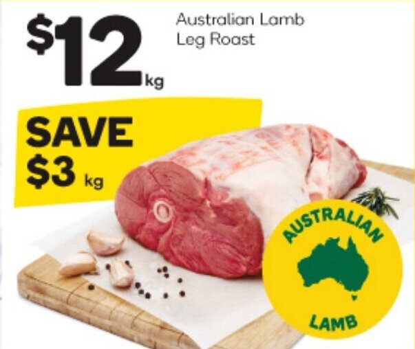 Australian Lamb Leg Roast offer at Woolworths