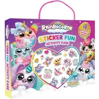 BIG W New puffy sticker activity case: rainbocorns offer