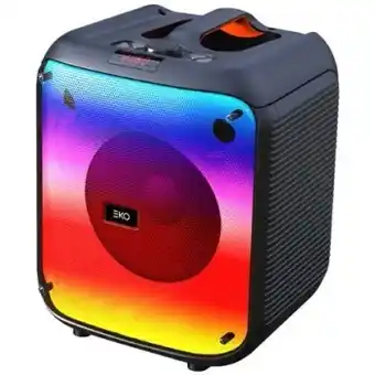 BIG W Eko 8 portable party speaker with flame lights offer
