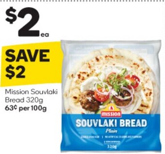 Woolworths Mission Souvlaki Bread 320g offer