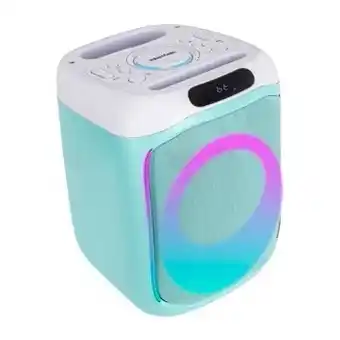 BIG W New pantone bluetooth speaker light, music and dance - teal offer