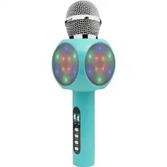 Techxtras bluetooth karaoke microphone - turquoise