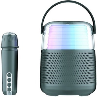 BIG W Brooklyn audio karaoke machine with wireless microphone - black offer
