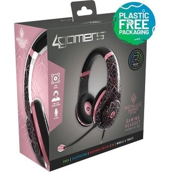 BIG W 4gamers gaming headset - rose gold metallic abstract offer