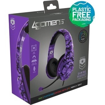 BIG W 4gamers gaming headset - purple camo offer