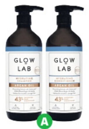 Woolworths Glow Lab Shampoo or Conditioner 600ml offer