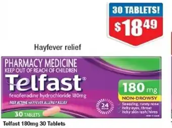 Chemist Warehouse Telfast 180ml 30 Tablets offer